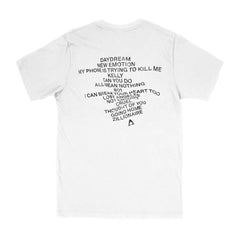 Tracklist Tee - White-The Aces